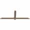 Ekena Millwork Eugene Smooth Timber Gable Bracket, Douglas Fir, 60"W x 22"H x 1 1/2"D x 3 1/2"F, 9/12 Pitch GBW060X22X0204EUG00SDF - alternate 5